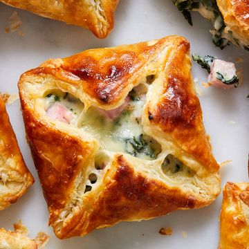 ham and cheese spinach puffs